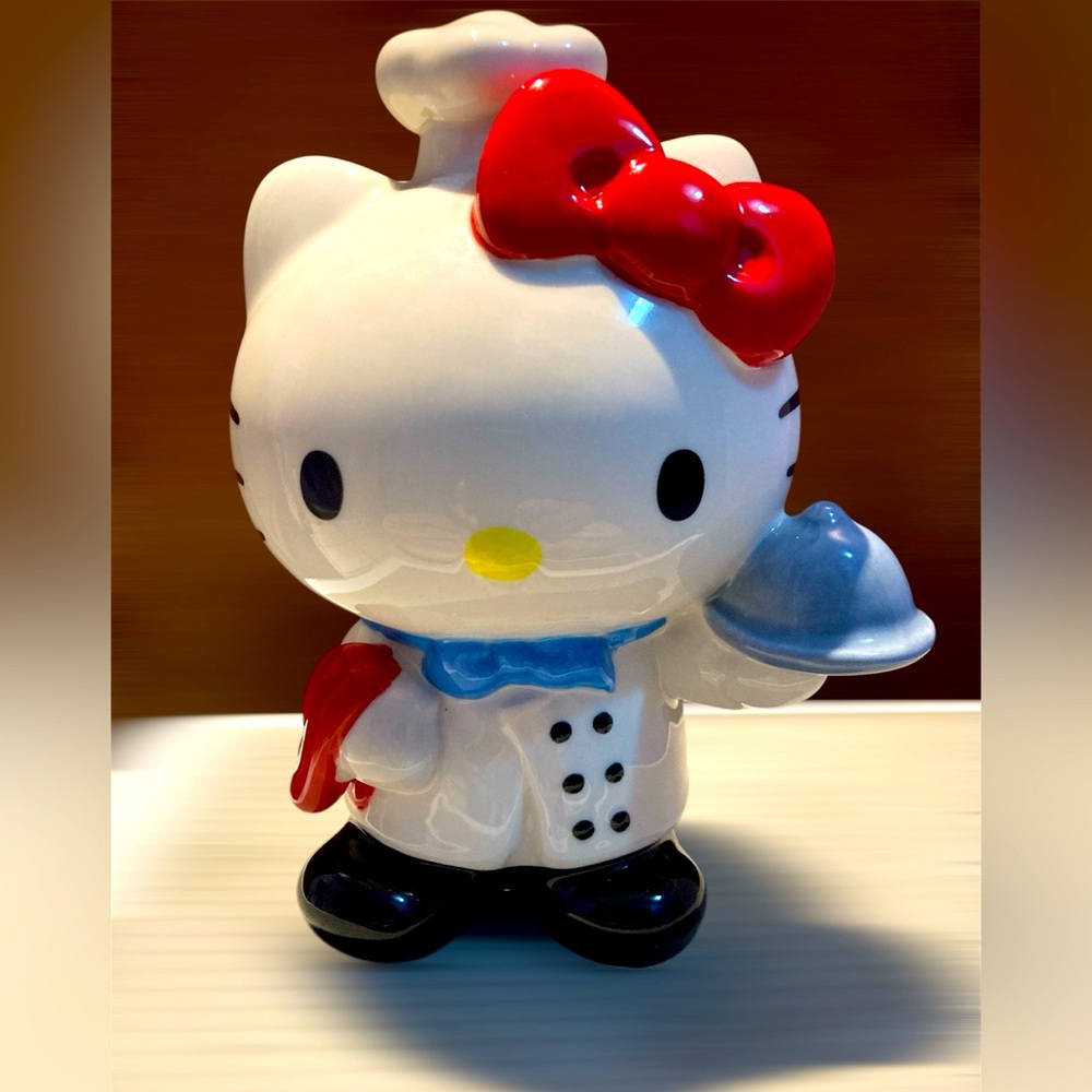 Blue Sky Clayworks Chef Hello Kitty Cook Baker Ceramic